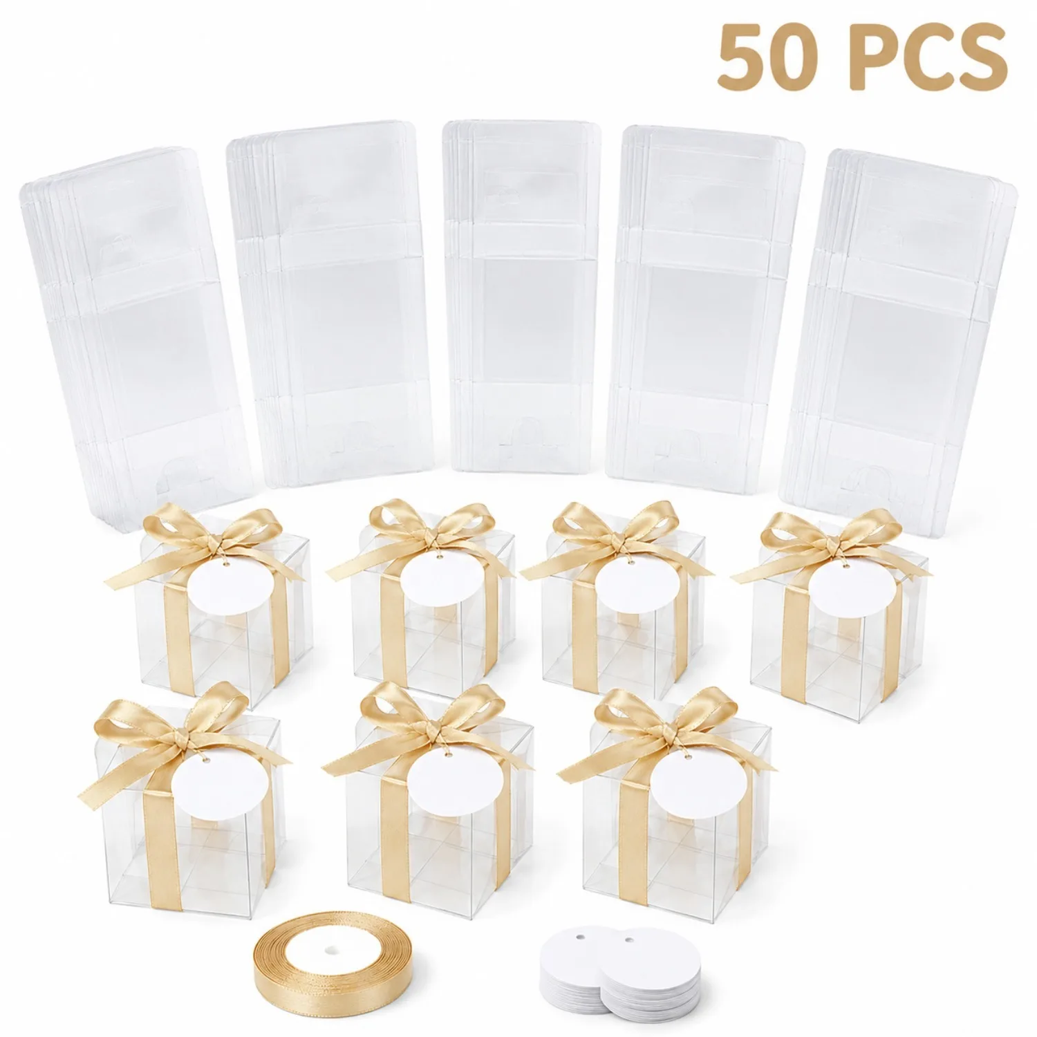 Event Party Box - Cajas de regalo transparentes de 20/50